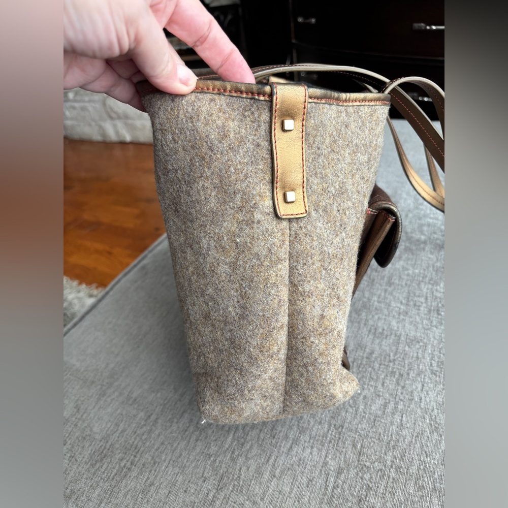 Tumi Brown Wool Computer Bag - image 5